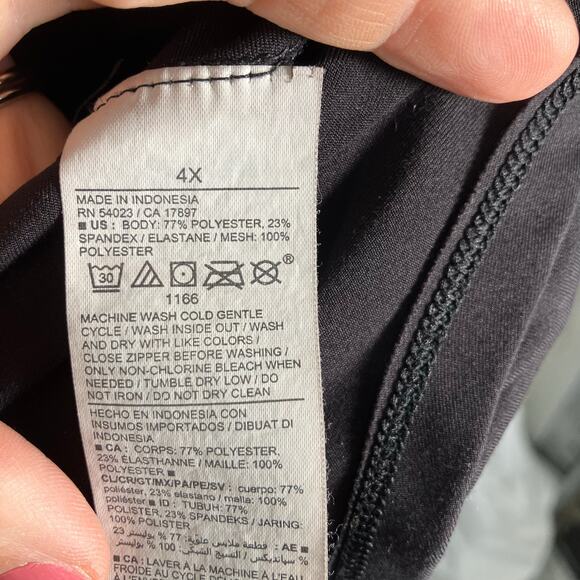 Old Navy Active Powersoft Go-Dry Zip Jacket Black Plus Size 4X Stretch - Picture 2 of 12